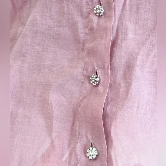 Pink Zara Collared Blouse - Picture 3 of 3